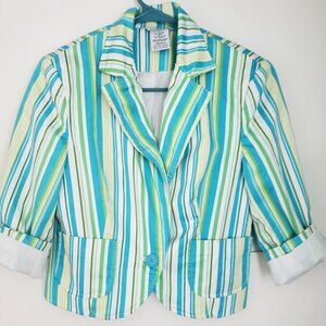 💥3/$10  Spring cropped jacket  Brand ByGeorge  Size 6/8  bust or P2P 16"  EUC